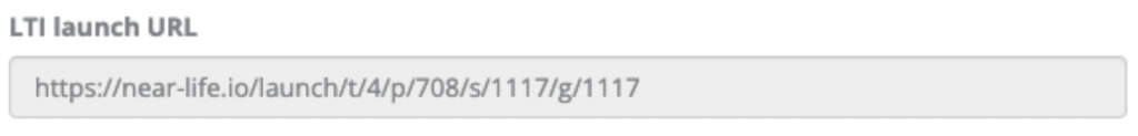 Copy your LTI launch URL