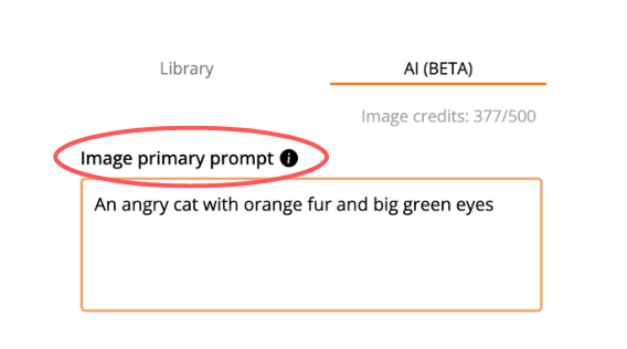 Image primary prompt - An angry cat with orange fur and big green eyes